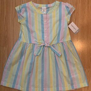 Carter's Rainbow Striped Dress